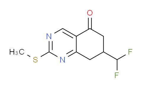 CAS No. 1706433-08-0, 7-(Difluoromethyl)-2-(methylthio)-7,8-dihydroquinazolin-5(6H)-one