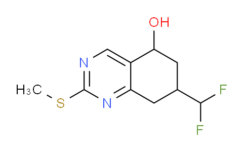CAS No. 1706437-87-7, 7-(Difluoromethyl)-2-(methylthio)-5,6,7,8-tetrahydroquinazolin-5-ol