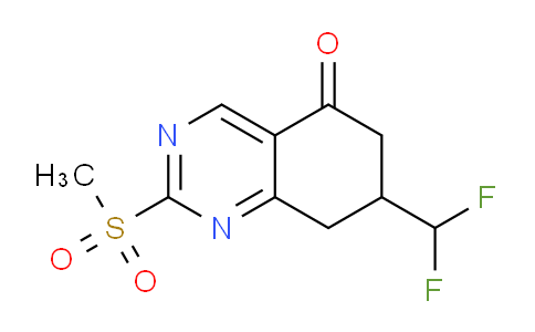 CAS No. 1706446-26-5, 7-(Difluoromethyl)-2-(methylsulfonyl)-7,8-dihydroquinazolin-5(6H)-one