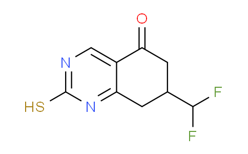 CAS No. 1706452-54-1, 7-(Difluoromethyl)-2-mercapto-7,8-dihydroquinazolin-5(6H)-one