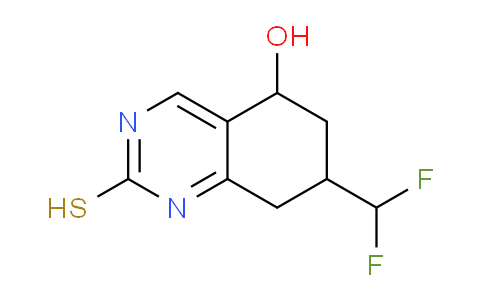 CAS No. 1706459-01-9, 7-(Difluoromethyl)-2-mercapto-5,6,7,8-tetrahydroquinazolin-5-ol