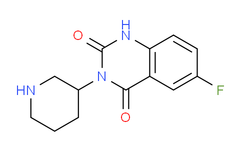 CAS No. 1710844-90-8, 6-Fluoro-3-(piperidin-3-yl)quinazoline-2,4(1H,3H)-dione