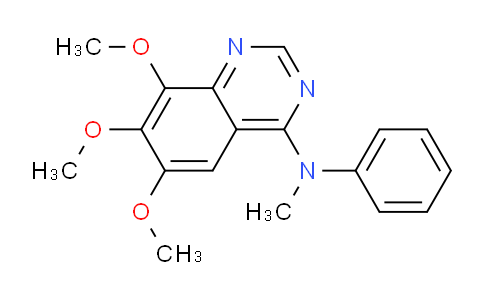 CAS No. 174892-23-0, 6,7,8-Trimethoxy-N-methyl-N-phenylquinazolin-4-amine