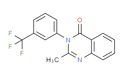 CAS No. 1788-98-3, 2-Methyl-3-(3-(trifluoromethyl)phenyl)quinazolin-4(3H)-one