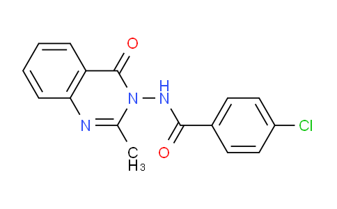 CAS No. 178919-58-9, 4-Chloro-N-(2-methyl-4-oxoquinazolin-3(4H)-yl)benzamide