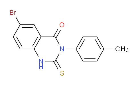 CAS No. 18009-10-4, 6-Bromo-2-thioxo-3-(p-tolyl)-2,3-dihydroquinazolin-4(1H)-one