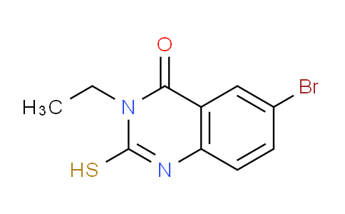 CAS No. 18009-16-0, 6-Bromo-3-ethyl-2-mercaptoquinazolin-4(3H)-one