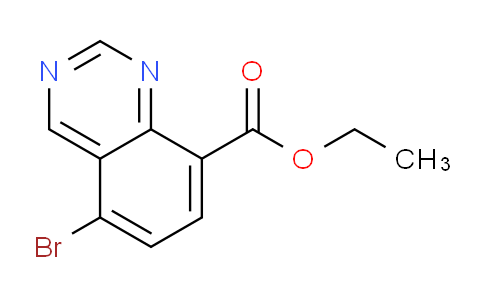 CAS No. 1823256-61-6, Ethyl 5-bromoquinazoline-8-carboxylate