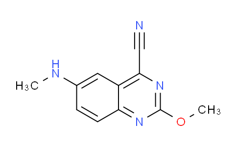 CAS No. 1823266-56-3, 2-Methoxy-6-(methylamino)quinazoline-4-carbonitrile