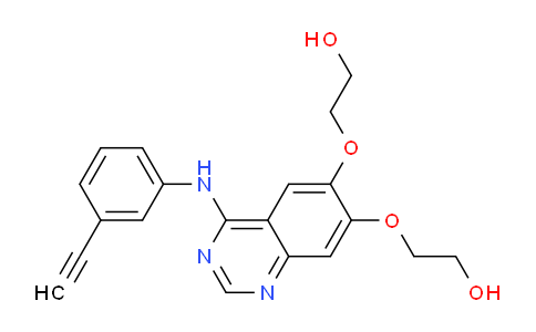 CAS No. 183321-84-8, 2,2'-((4-((3-Ethynylphenyl)amino)quinazoline-6,7-diyl)bis(oxy))diethanol