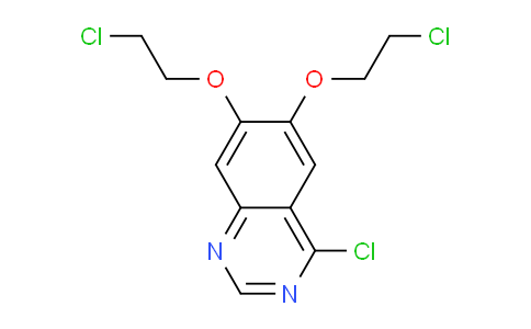 CAS No. 183322-21-6, 4-Chloro-6,7-bis(2-chloroethoxy)quinazoline