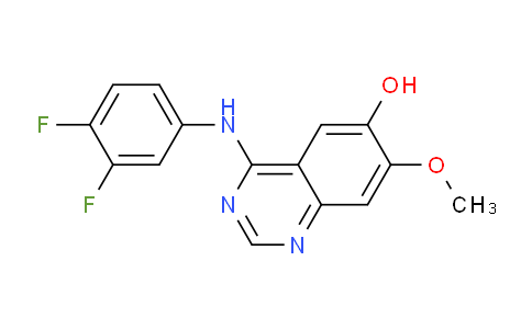 CAS No. 184475-78-3, 4-((3,4-Difluorophenyl)amino)-7-methoxyquinazolin-6-ol