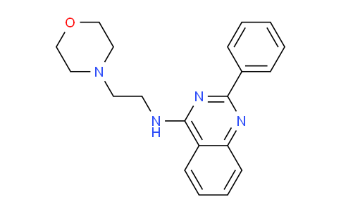 CAS No. 18602-70-5, N-(2-Morpholinoethyl)-2-phenylquinazolin-4-amine