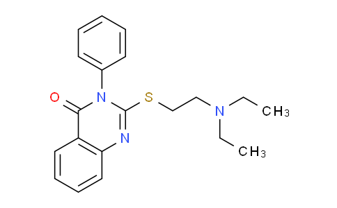 CAS No. 18619-72-2, 2-((2-(Diethylamino)ethyl)thio)-3-phenylquinazolin-4(3H)-one