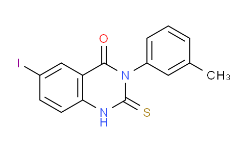 CAS No. 18741-40-7, 6-Iodo-2-thioxo-3-(m-tolyl)-2,3-dihydroquinazolin-4(1H)-one