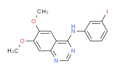 CAS No. 189290-58-2, N-(3-Iodophenyl)-6,7-dimethoxyquinazolin-4-amine