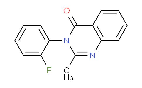 CAS No. 1897-87-6, 3-(2-Fluorophenyl)-2-methylquinazolin-4-one