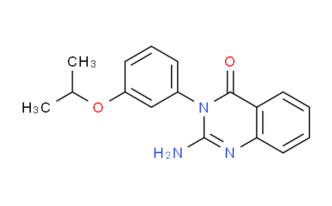 CAS No. 189937-65-3, 2-Amino-3-(3-isopropoxyphenyl)quinazolin-4(3H)-one