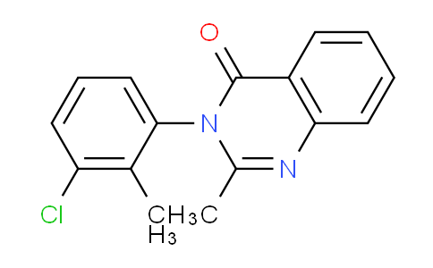 CAS No. 1915-77-1, 3-(3-Chloro-2-methylphenyl)-2-methylquinazolin-4(3H)-one