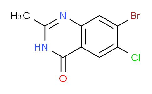 CAS No. 1936326-34-9, 7-Bromo-6-chloro-2-methylquinazolin-4(3H)-one