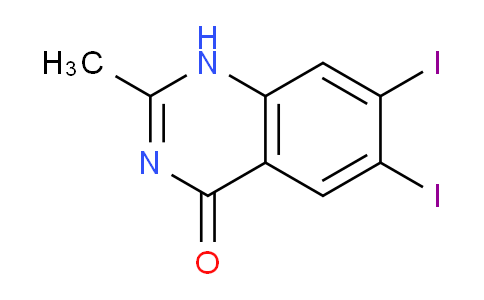 CAS No. 194473-05-7, 6,7-Diiodo-2-methylquinazolin-4(1H)-one