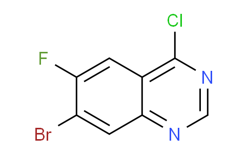 CAS No. 1956334-41-0, 7-Bromo-4-chloro-6-fluoroquinazoline