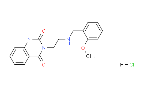 CAS No. 1956369-26-8, 3-(2-((2-Methoxybenzyl)amino)ethyl)quinazoline-2,4(1H,3H)-dione hydrochloride
