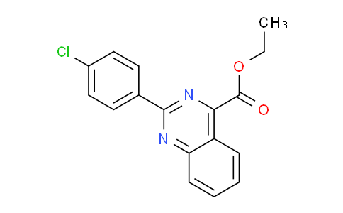 CAS No. 1956383-25-7, Ethyl 2-(4-chlorophenyl)quinazoline-4-carboxylate