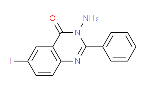 CAS No. 200947-60-0, 3-Amino-6-iodo-2-phenylquinazolin-4(3H)-one