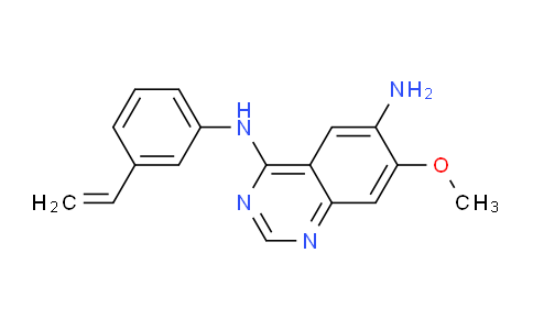 CAS No. 2044704-89-2, 7-Methoxy-N4-(3-vinylphenyl)quinazoline-4,6-diamine