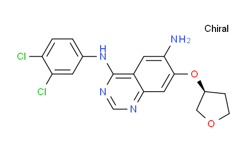 CAS No. 2044709-79-5, (S)-N4-(3,4-Dichlorophenyl)-7-((tetrahydrofuran-3-yl)oxy)quinazoline-4,6-diamine