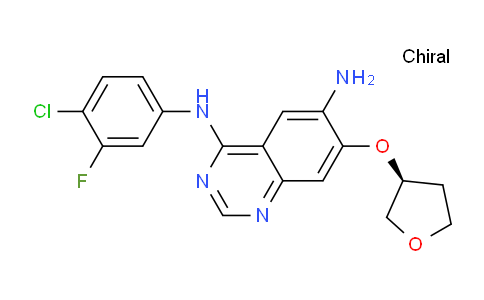 CAS No. 2044710-48-5, (S)-N4-(4-Chloro-3-fluorophenyl)-7-((tetrahydrofuran-3-yl)oxy)quinazoline-4,6-diamine