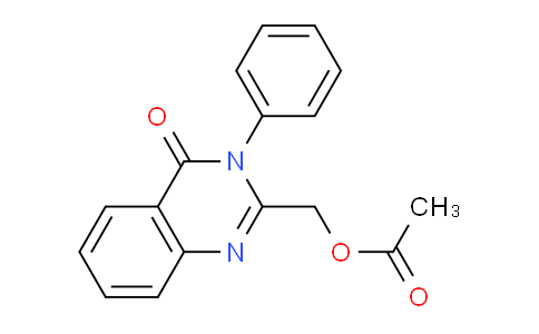 CAS No. 20873-19-2, (4-Oxo-3-phenyl-3,4-dihydroquinazolin-2-yl)methyl acetate