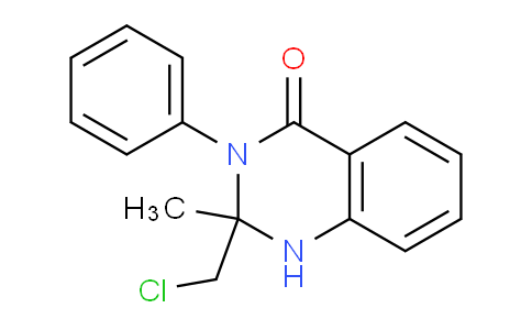 CAS No. 217461-83-1, 2-(Chloromethyl)-2-methyl-3-phenyl-2,3-dihydroquinazolin-4(1H)-one