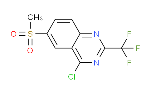 CAS No. 219774-11-5, 4-Chloro-6-(methylsulfonyl)-2-(trifluoromethyl)quinazoline