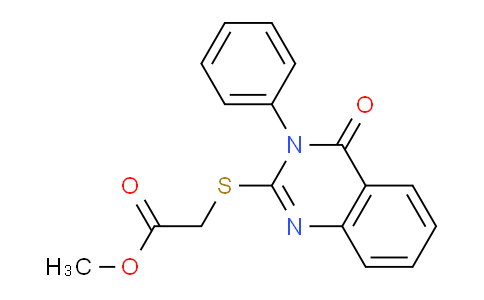 CAS No. 220026-75-5, Methyl 2-((4-oxo-3-phenyl-3,4-dihydroquinazolin-2-yl)thio)acetate