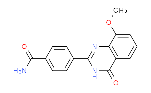 CAS No. 220115-30-0, 4-(8-Methoxy-4-oxo-3,4-dihydroquinazolin-2-yl)benzamide