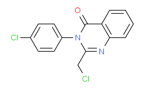 CAS No. 22280-87-1, 2-(Chloromethyl)-3-(4-chlorophenyl)quinazolin-4(3H)-one