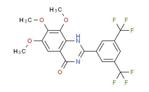 CAS No. 228119-09-3, 2-(3,5-Bis(trifluoromethyl)phenyl)-6,7,8-trimethoxyquinazolin-4(1H)-one