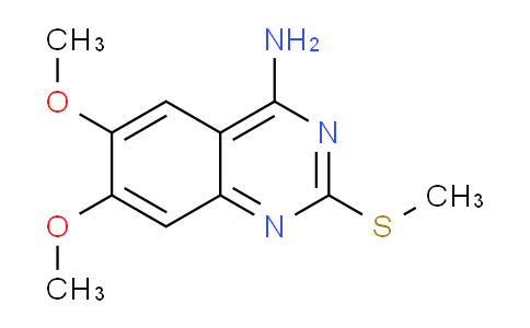 CAS No. 23673-10-1, 6,7-Dimethoxy-2-(methylthio)quinazolin-4-amine