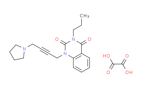 CAS No. 23905-26-2, 3-Propyl-1-(4-(pyrrolidin-1-yl)but-2-yn-1-yl)quinazoline-2,4(1H,3H)-dione oxalate