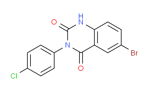 CAS No. 23965-02-8, 6-Bromo-3-(4-chlorophenyl)quinazoline-2,4(1H,3H)-dione