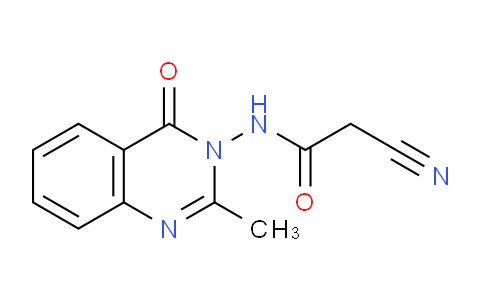 CAS No. 25380-20-5, 2-Cyano-N-(2-methyl-4-oxoquinazolin-3(4H)-yl)acetamide