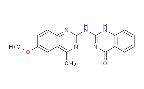 CAS No. 263746-98-1, 2-((6-Methoxy-4-methylquinazolin-2-yl)amino)quinazolin-4(1H)-one
