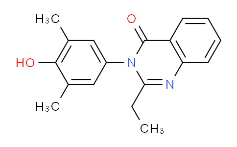 CAS No. 27945-45-5, 2-Ethyl-3-(4-hydroxy-3,5-dimethylphenyl)quinazolin-4(3H)-one