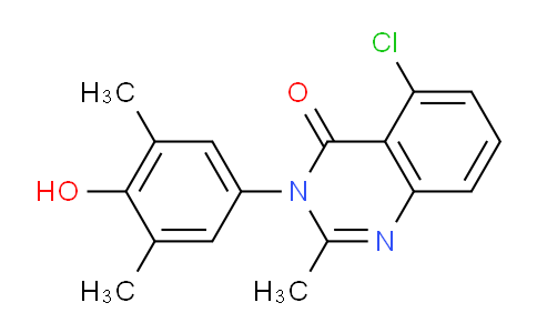 CAS No. 27945-51-3, 5-Chloro-3-(4-hydroxy-3,5-dimethylphenyl)-2-methylquinazolin-4(3H)-one