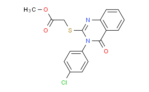 CAS No. 28831-26-7, Methyl 2-((3-(4-chlorophenyl)-4-oxo-3,4-dihydroquinazolin-2-yl)thio)acetate