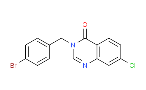 CAS No. 302913-21-9, 3-(4-Bromobenzyl)-7-chloroquinazolin-4(3H)-one