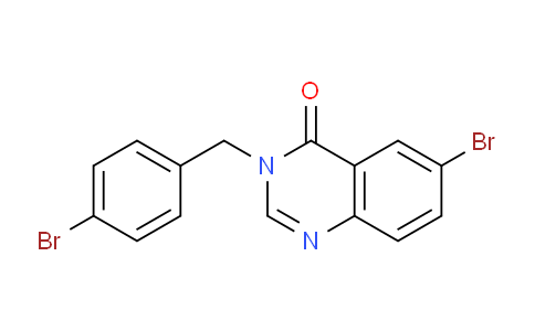 CAS No. 302913-23-1, 6-Bromo-3-(4-bromobenzyl)quinazolin-4(3H)-one