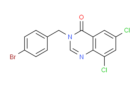 CAS No. 302913-26-4, 3-(4-Bromobenzyl)-6,8-dichloroquinazolin-4(3H)-one